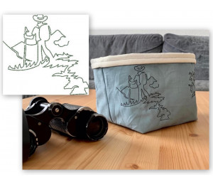 Stickserie - Hiking Wandern Line Art 5